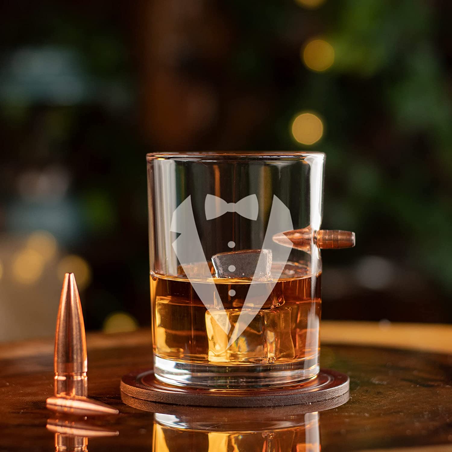 bullet whiskey glass